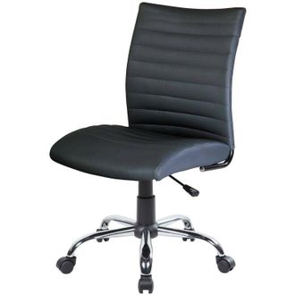 Dmora Dmora - Silla De Oficina Dkum, Silla Operativa, Asiento De Oficina Ergon&oacute;mico, 54x48h90/100 Cm, Negro