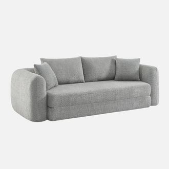 Sweeek Sof&aacute; Cama En Borreguito Texturizado, 3 Plazas