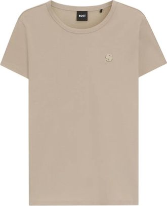 BOSS T-shirt in cotone con logo - Toni neutri