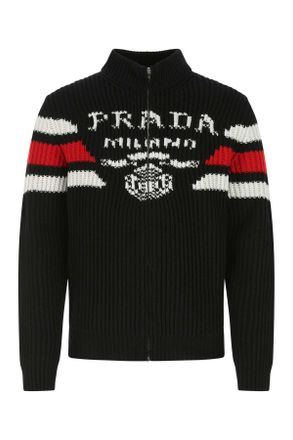 Prada Black Cashmere Cardigan