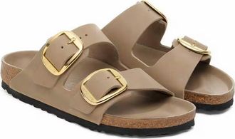 Birkenstock Womens Arizona Big Buckle Oiled Leather Sandals In Brown Brown