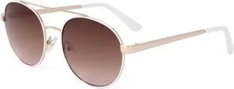 Guess Burgundy Round Ladies Sunglasses GF0367 32T 53