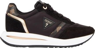 Guess Eagar Sneakers - Dames - Sneakers - Zwart - 39 EU - Polyester - Schoenen