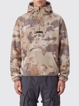 Represent Camouflage Cotton Half-Zip Relaxed Fit Hoodie
