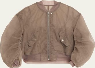 Rick Owens Secchia Flight Tulle Bomber Jacket