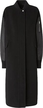 Pinko Mapur Coat - Dames - Parka Jassen - Zwart - XS - Wol - Jassen