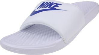 Nike Nike Benassi Just Do It, Mens Athletic Sandal, Multicolor (White/Varsity Royal), 9 UK (44 EU)