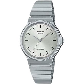Casio Mens Stainless Steel Analog Watch with White Dial - MQ-24D-7ECF