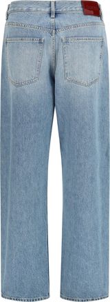 Gucci Womens Cotton Jeans Light Blue