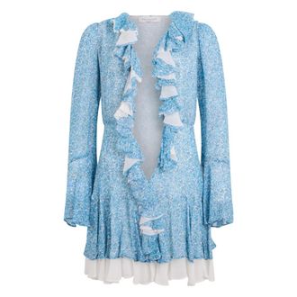 Philosophy di Lorenzo Serafini Dames, Jurken, Blauw, Maat: XS Viscose