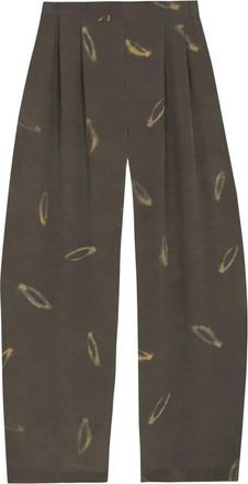 Cortana Broeken, Dames, Groen, XS, Karlie Printed Silk Pants