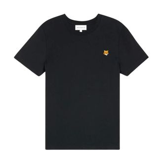 Maison Kitsun&eacute; T-Shirts, female, Black, Size: XS Baby Fox Regular T-Shirt