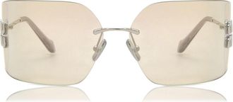 Miu Miu MU54YS 1BC10F Womens Sunglasses Silver Size 80