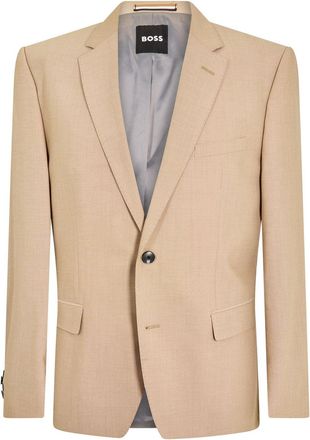HUGO BOSS Mens Suit Jacket in Open White - Beige - Size 46 (Chest)