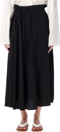 STUDIO NICHOLSON Messina Long Skirt - Dames - Midirokken - Zwart - S - Rokken