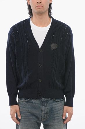 Viktor & Rolf Cardigan Cable Knit in Misto Cotone Viktor & Rolf
