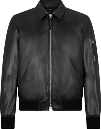 Tom Ford Heren, Jassen, Zwart, Maat: 2XL Leer