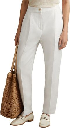 Reiss Farrah Linen -Blend Taper Trouser