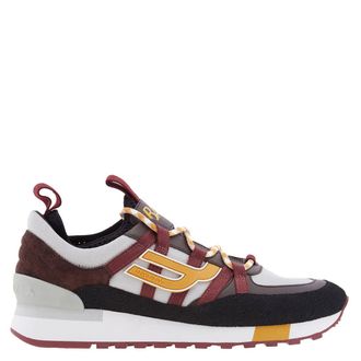 Bally Glick Mixed Media Low-Top Sneakers, Brand Size 7.5 ( US Size 8.5 )