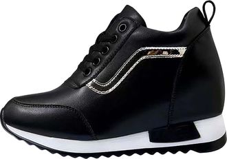 Generic Spring and Autumn Fashion Womens Sneakers Womens Running Shoes Comfortable Casual Shoes Men Casual Shoes Canvas Shoes Fashion (Black, 5.5)