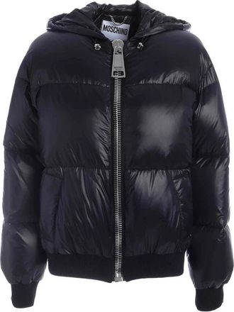 Moschino Down Jassen - Dames - Gewatteerde jassen - Zwart - L - Jassen