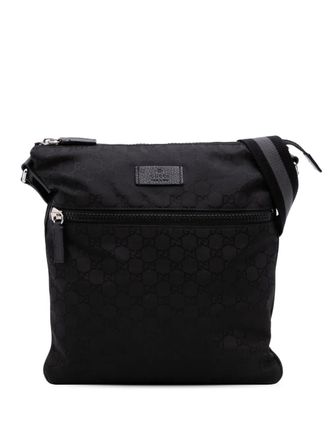 Gucci 2016-2025 GG Canvas Web crossbody bag - Black