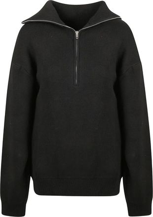Balenciaga Truien & Vesten, Dames, Zwart, S, Katoen, Trui van voor naar achter