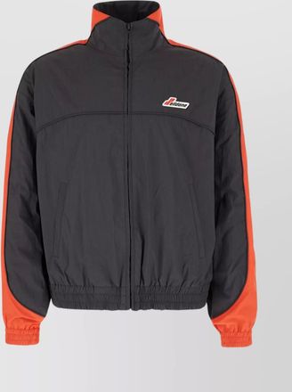 We11done cotton blend jacket with color block design