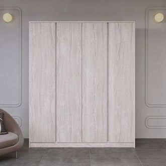 Seconique Malvern 4 Door Wardrobe in Light Stone