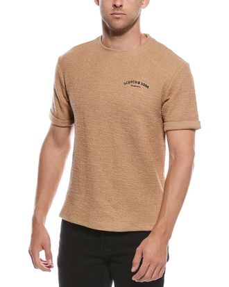 Scotch & Soda Textured Slub Interlocking T-Shirt