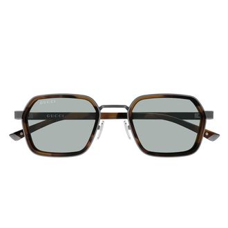 Gucci Sunglasses Gg2074 S 002 Gunmetal Brown/Blue Men