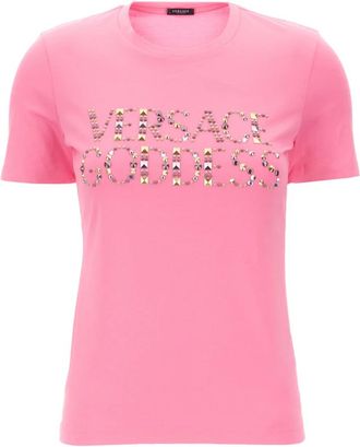 Versace T-Shirt - Dames - T-shirts - Roze - 2XS - Tops