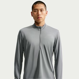 Nike Mens Pacer Dri-FIT 1/2-Zip Running Top in Grey | FQ2494-084
