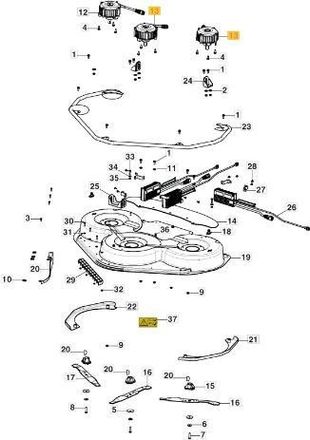STIGA Sports Motor De Cuchillas Sx Para Modelos De Tractor Gyro900e Original Stiga 118563762/0 - 118563762/0