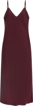 Norma Kamali Bordeaux Polyester Midi Womens Dress