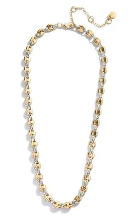 BaubleBar Thalia Two Tone Mariner Link Necklace at Nordstrom