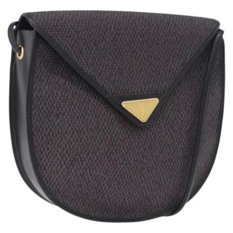 Saint Laurent Pre-owned Canvas Shoulder Bag - Dames - Pre-owned - Paars - Maat: ONE Size Leer
