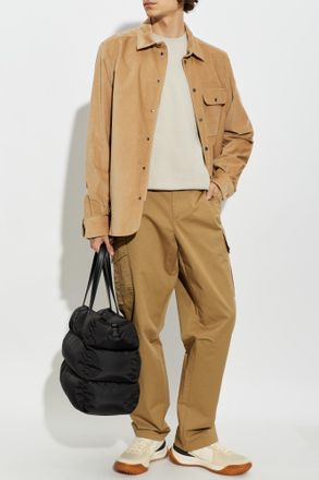 Moncler Corduroy Shirt, Mens, Brown