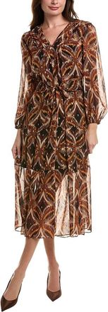 Julia Jordan Pebble Chiffon Midi Dress