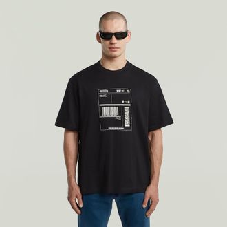 G-Star Shipping Graphic Boxy T-shirt - Zwart - Heren