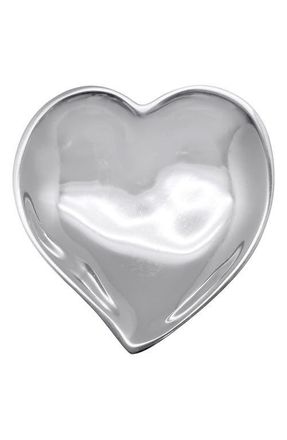 Mariposa Heart Trinket Dish in Silver at Nordstrom