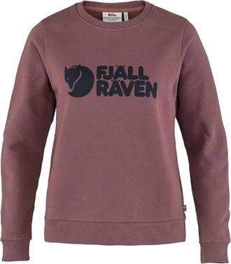 Fj&auml;llr&auml;ven Womens Logo Pullover Sweater In Mesa Purple