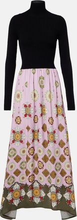 La DoubleJ Abito lungo Luraria Foulard con stampa