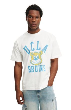 Cotton On Mens Box Fit License T-Shirt in Lcn Ucl Vintage White Ucla at Nordstrom, Size Large