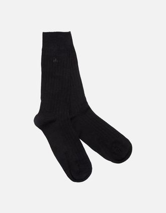 Swole Panda Womens BLACK COMFORT CUFF SOCKS - Black/Black - Size: 4/4.5/5/5.5/6/6.5/7