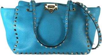 Valentino Pre-owned Handbags, female, Blue, Size: ONE SIZE Pre-owned Satchel