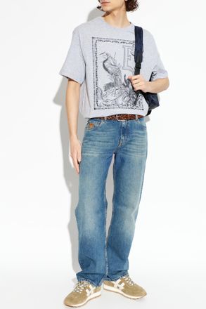 Etro T-shirt With Print, Mens, Grey