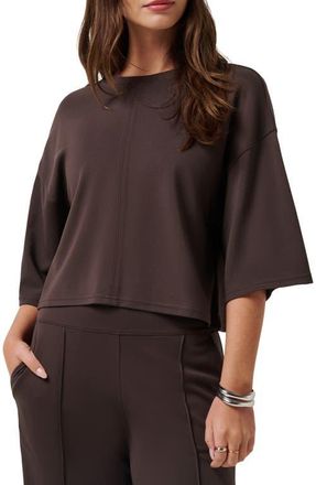 Travis Mathew Friday Oversize Ponte T-Shirt in Coffee Grounds at Nordstrom, Size X-Large