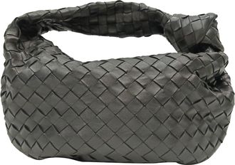 Bottega Veneta Bottega Veneta Teen Jodie schoudertas in grijs lamsleer