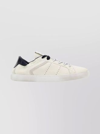 Miu Miu leather sneakers with contrast heel tab